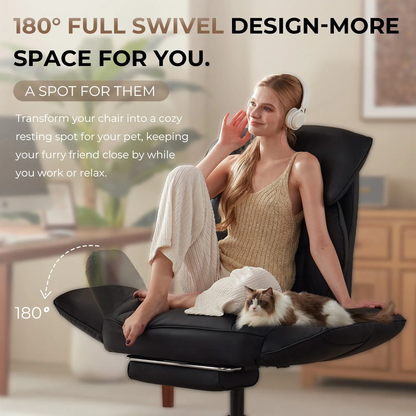 CROSS LEG OFFICE SERIES 66B2 (Black) - Image 2