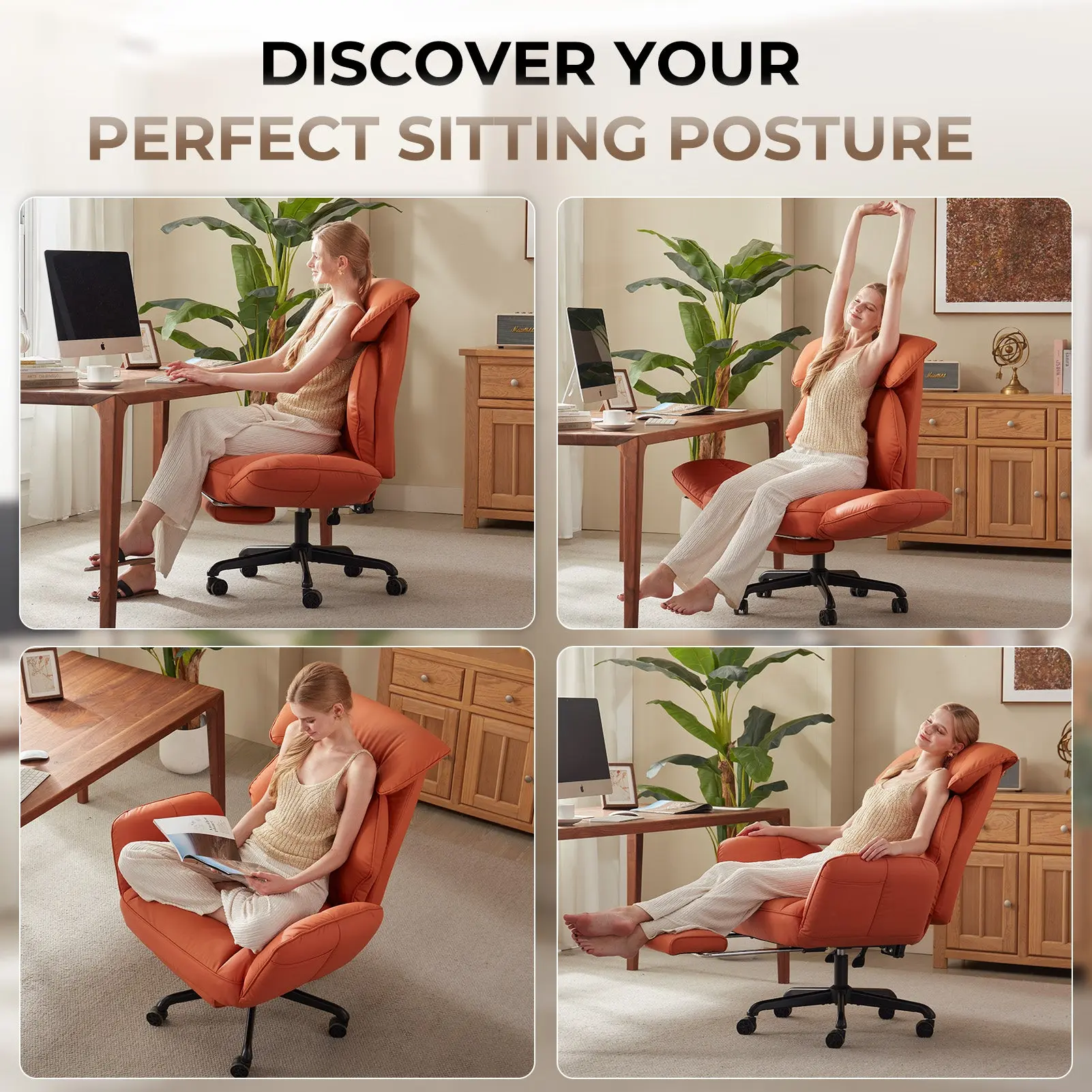 CROSS LEG OFFICE SERIES 66B2 (Orange) - Image 4