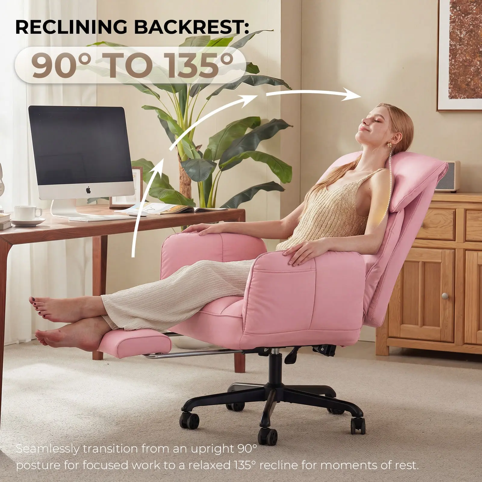 CROSS LEG OFFICE SERIES 66B2 (Pink) - Image 5
