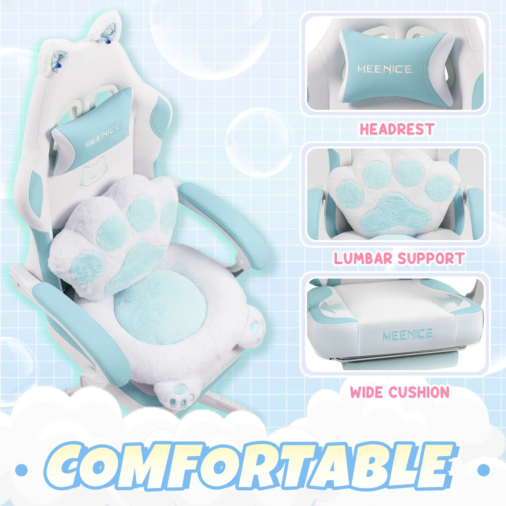 Dowinx Cute Series 88D52 Green and White - Image 9