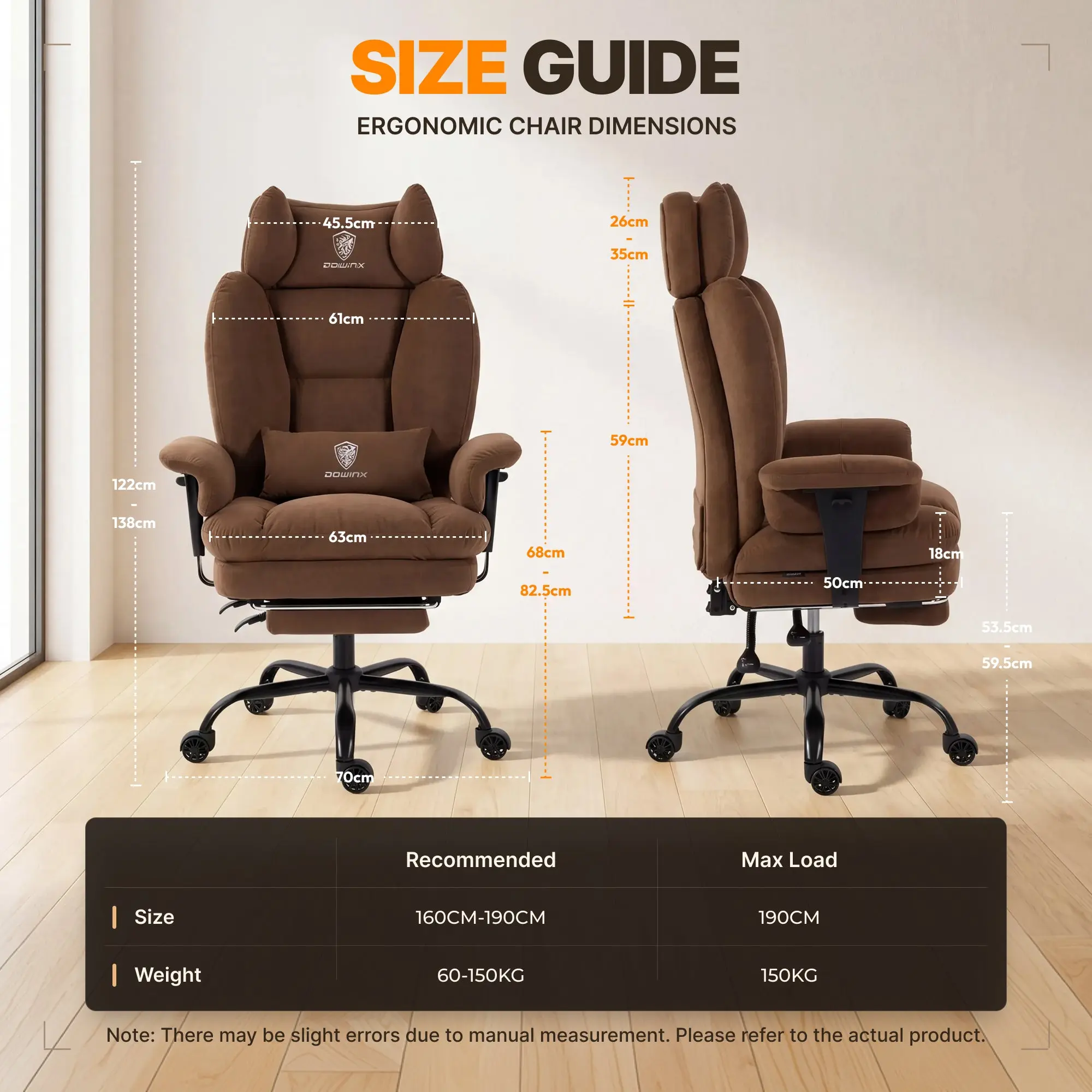 Dowinx Executive Office Chair QL-66B6 Brown - Image 9