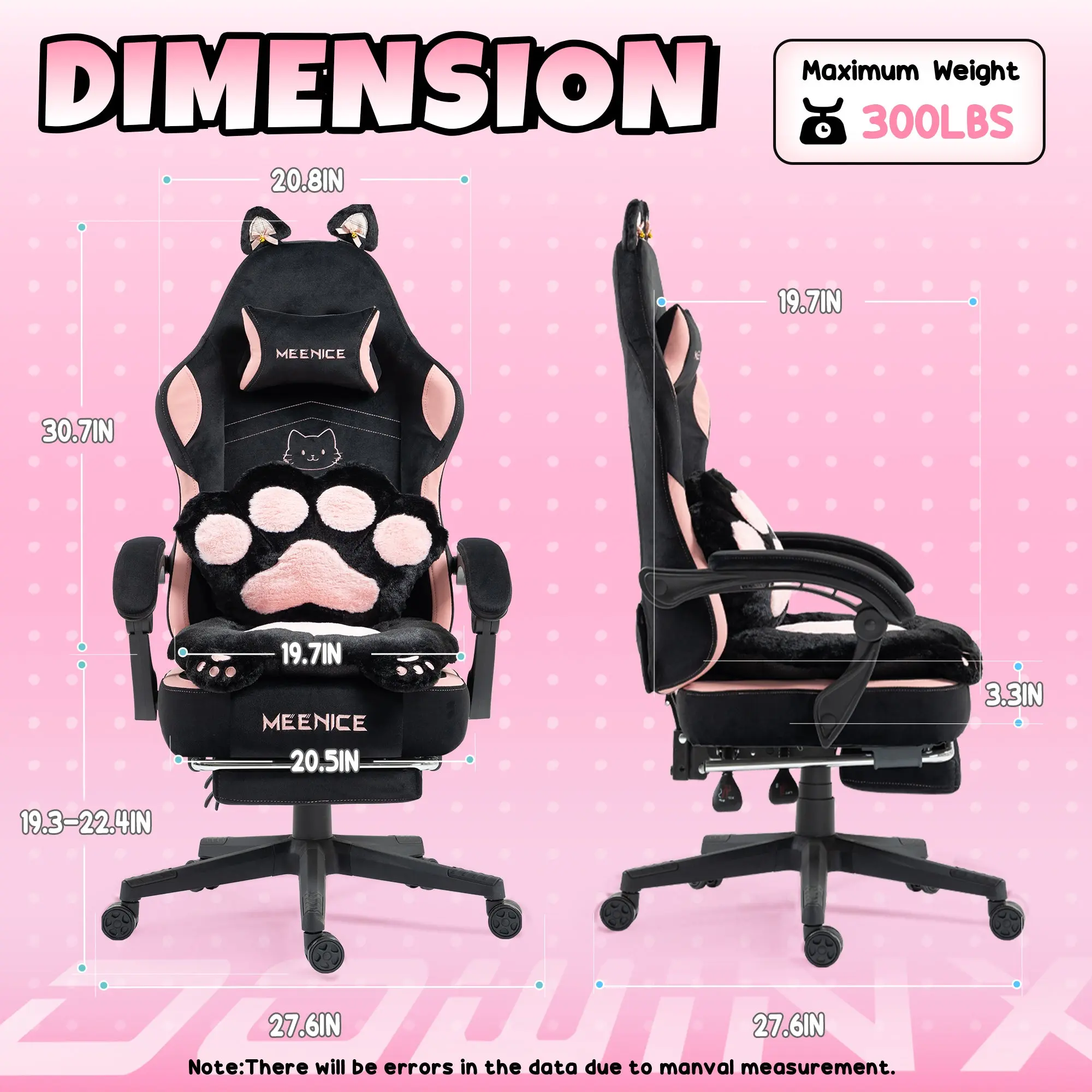 Dowinx Cute Series 88D52 Black and Pink - Image 5