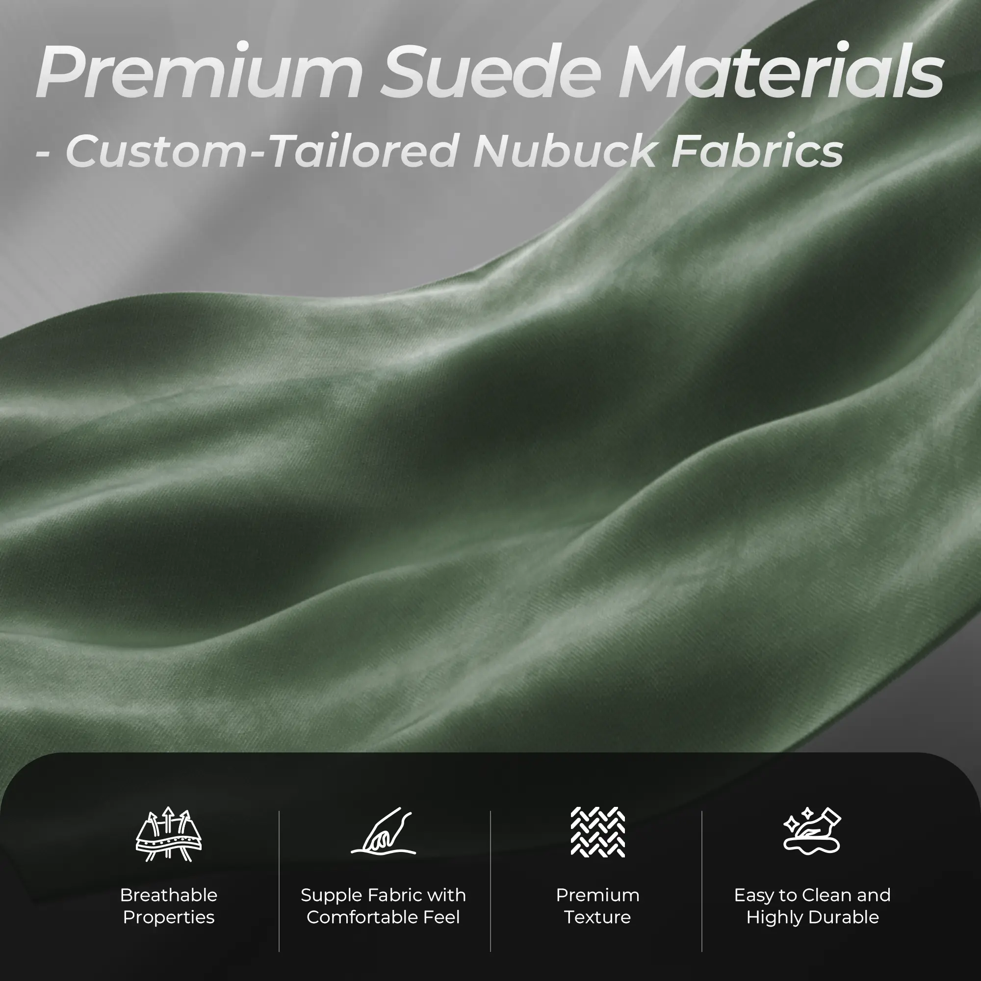 Dowinx Luxury Series Suede LS-6668A Green - Image 4
