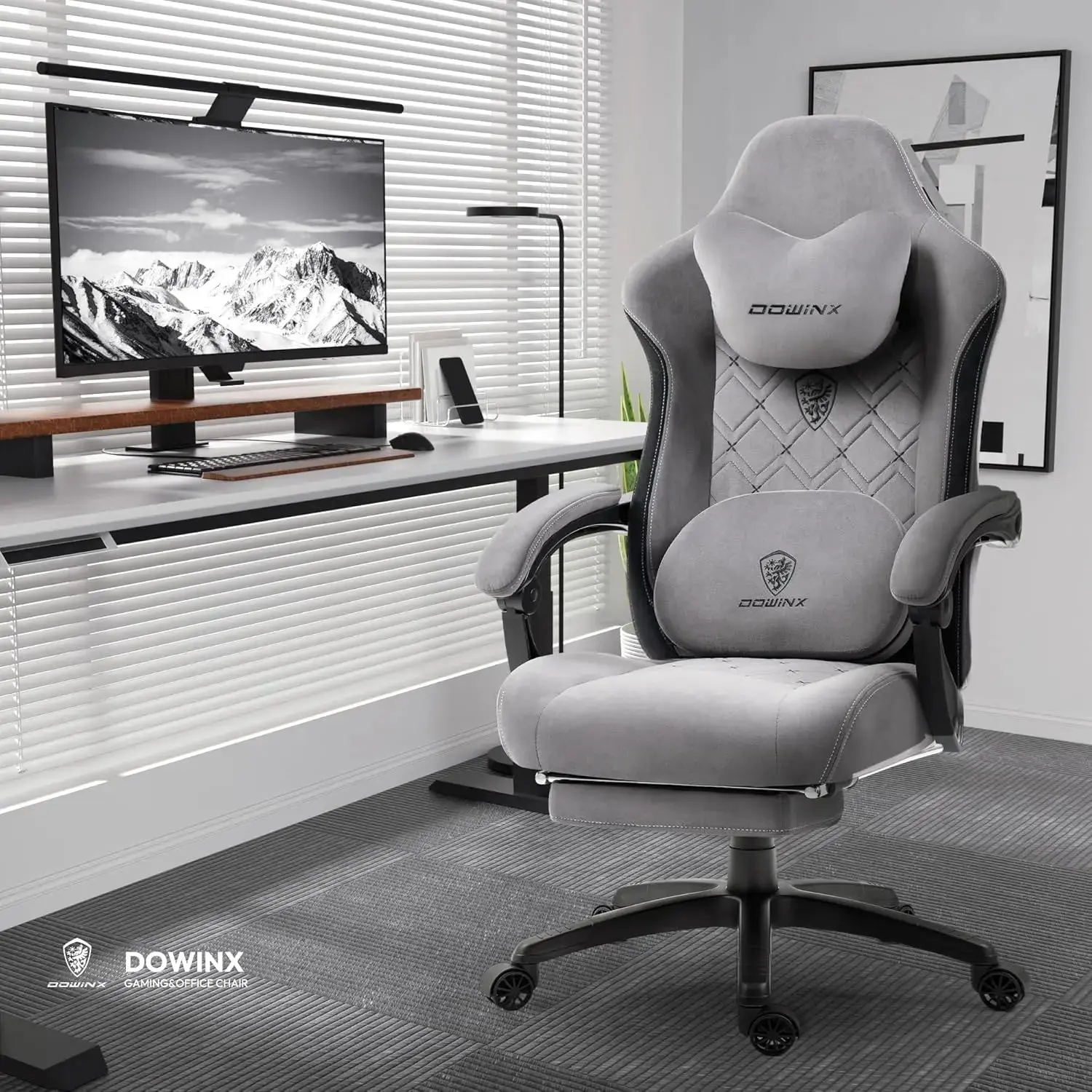 HEATED MASSAGE SERIES MB38 GREY (Fabric) - Image 2