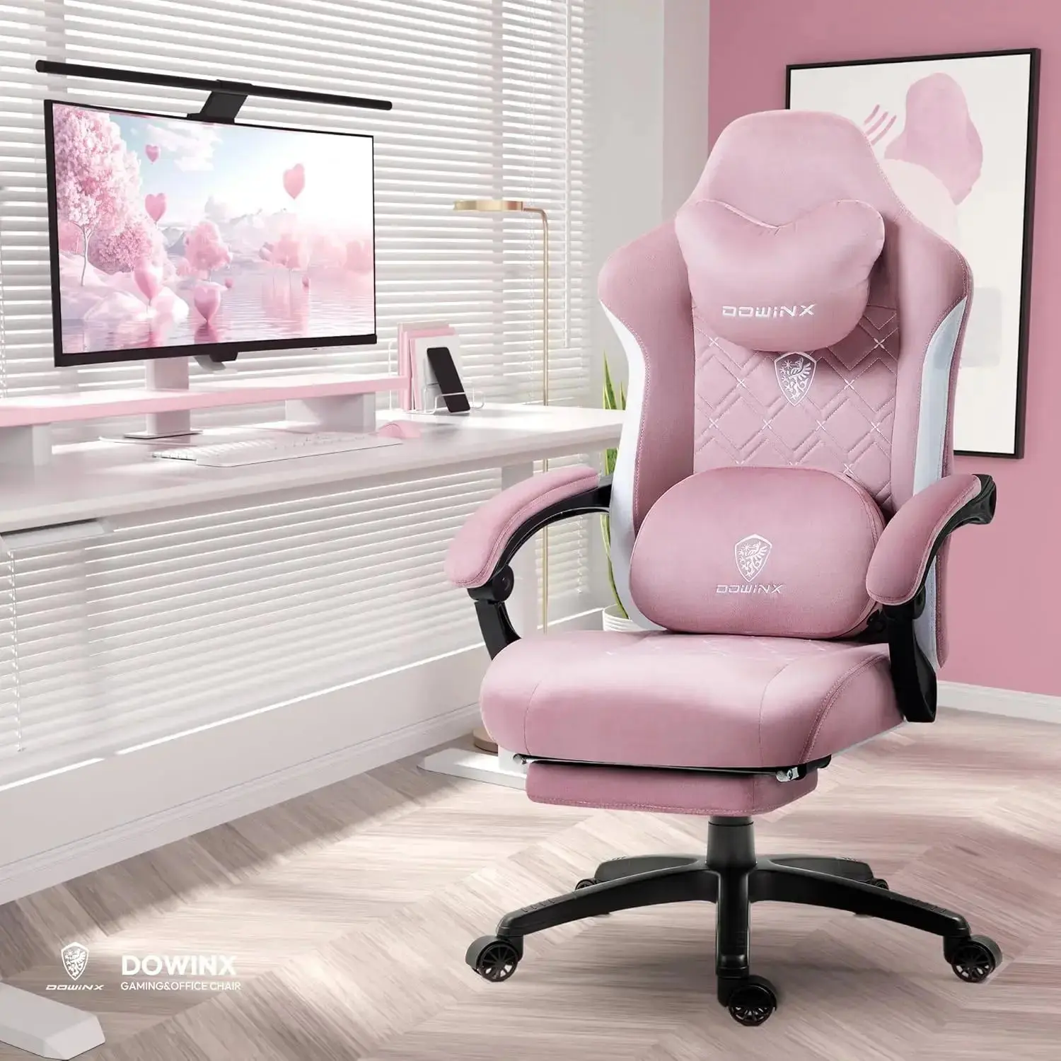 HEATED MASSAGE SERIES MB38 PINK (Fabric) - Image 2