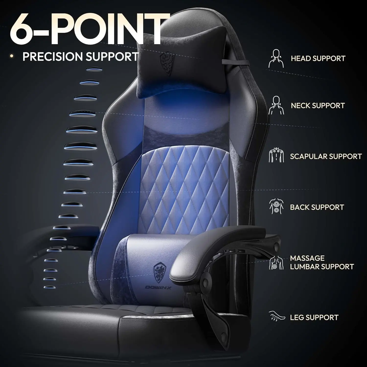 ERGONOMIC SERIES 6650A-Black New - Image 5
