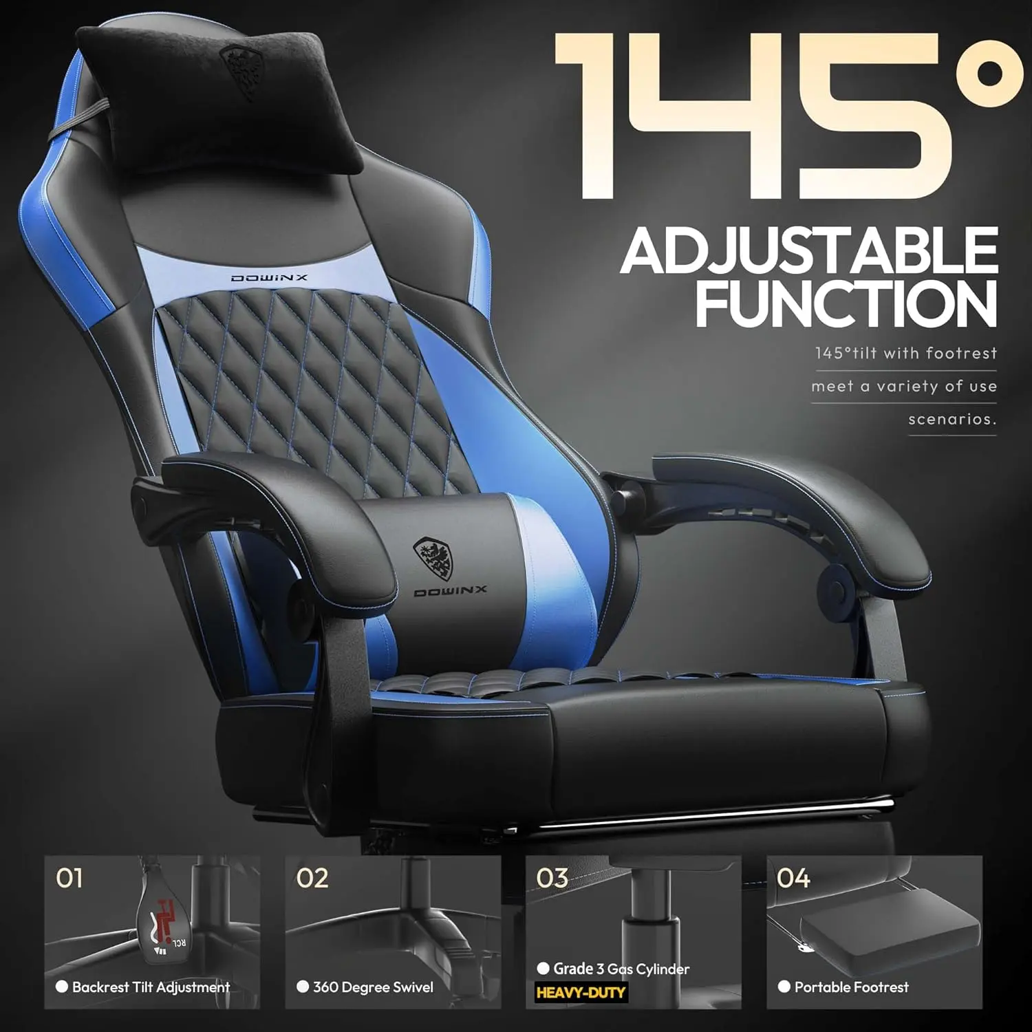 ERGONOMIC SERIES 6650A-Blue New - Image 6