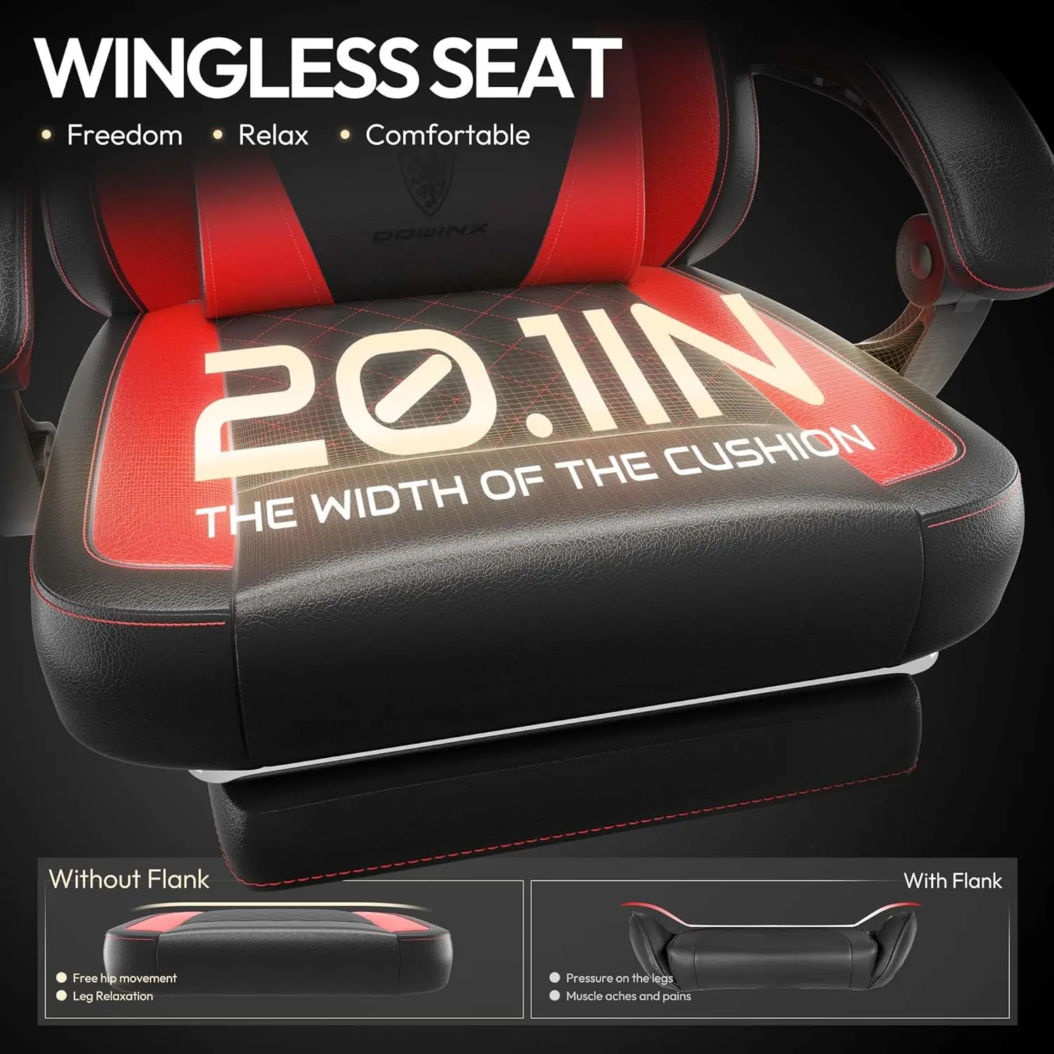 ERGONOMIC SERIES 6650A-Red New - Image 4