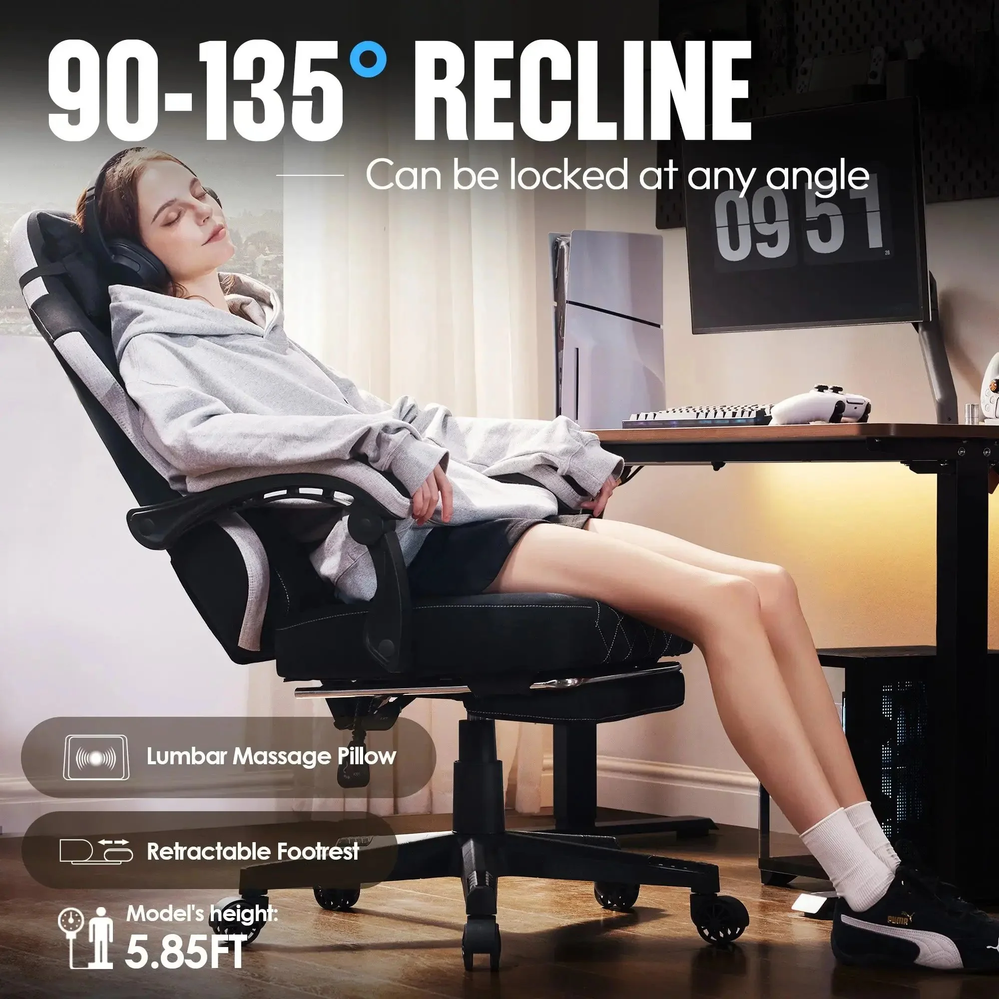 ERGONOMIC SERIES 6650F-Black - Image 6
