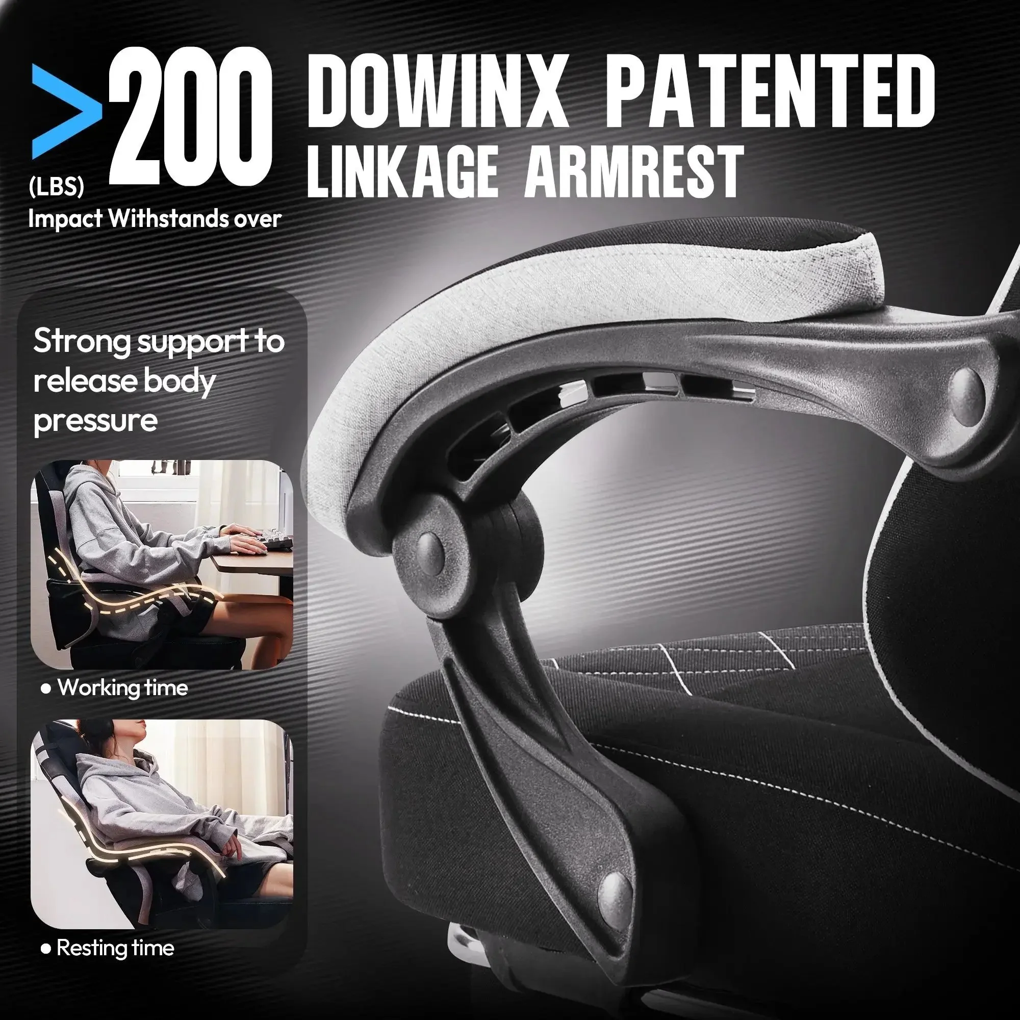 ERGONOMIC SERIES 6650F-Black - Image 7