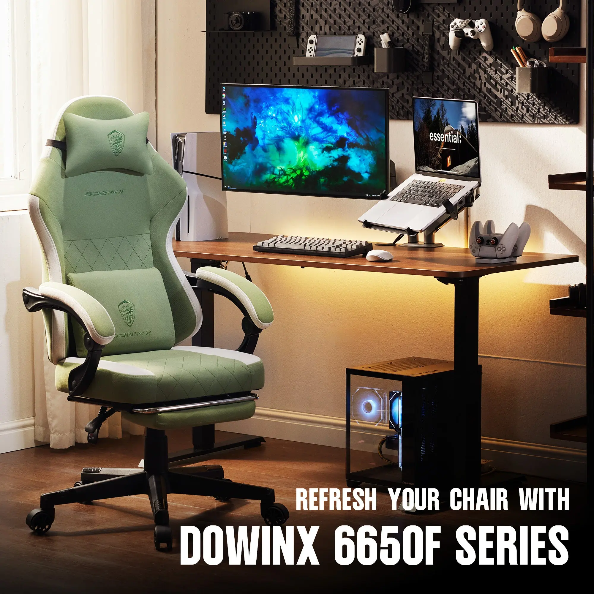 ERGONOMIC SERIES 6650F-Green - Image 2