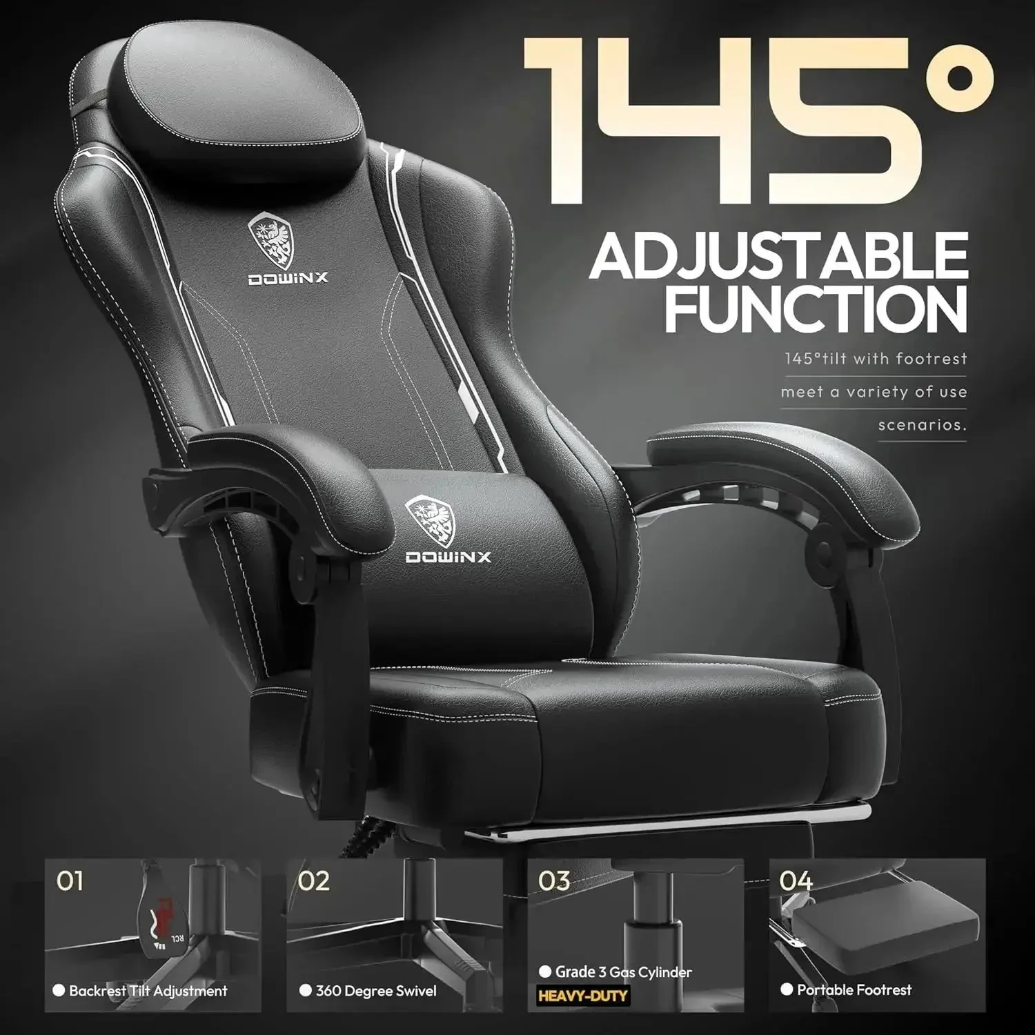 ERGONOMIC SERIES 66D50-Black - Image 4
