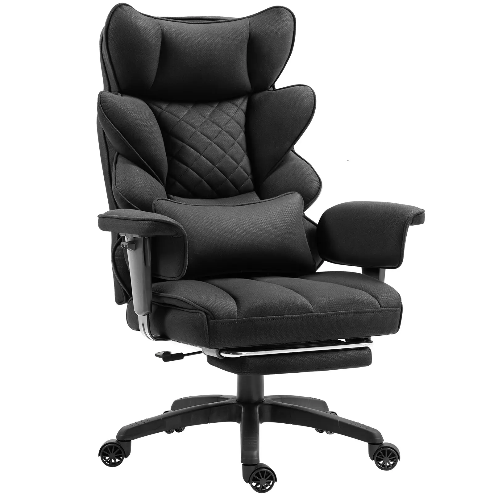 EXECUTIVE OFFICE SERIES 66B1-S with 17° Smooth Rocking Motion (Fabric, Black)