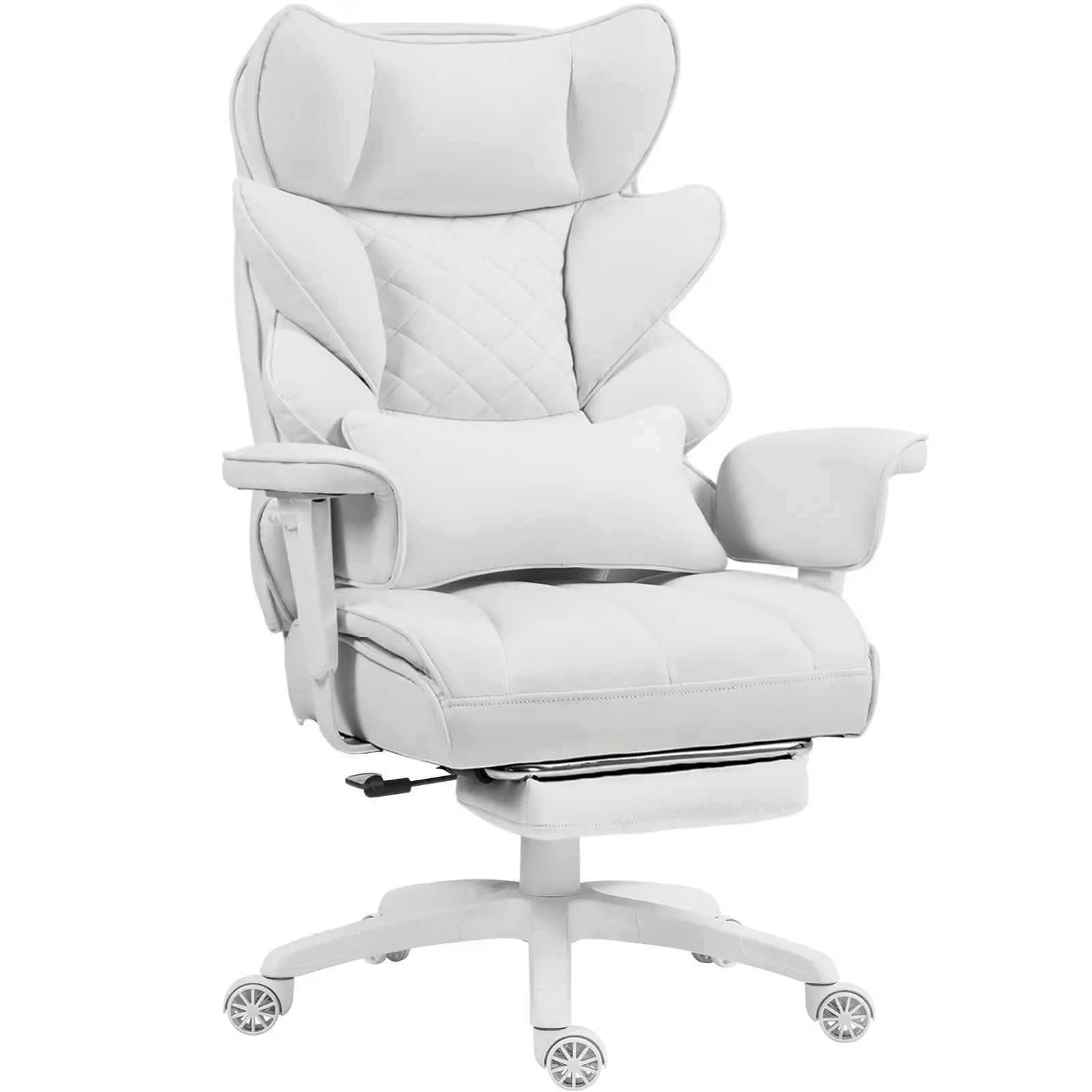 EXECUTIVE OFFICE SERIES 66B1-S with 17° Smooth Rocking Motion (Fabric, White)
