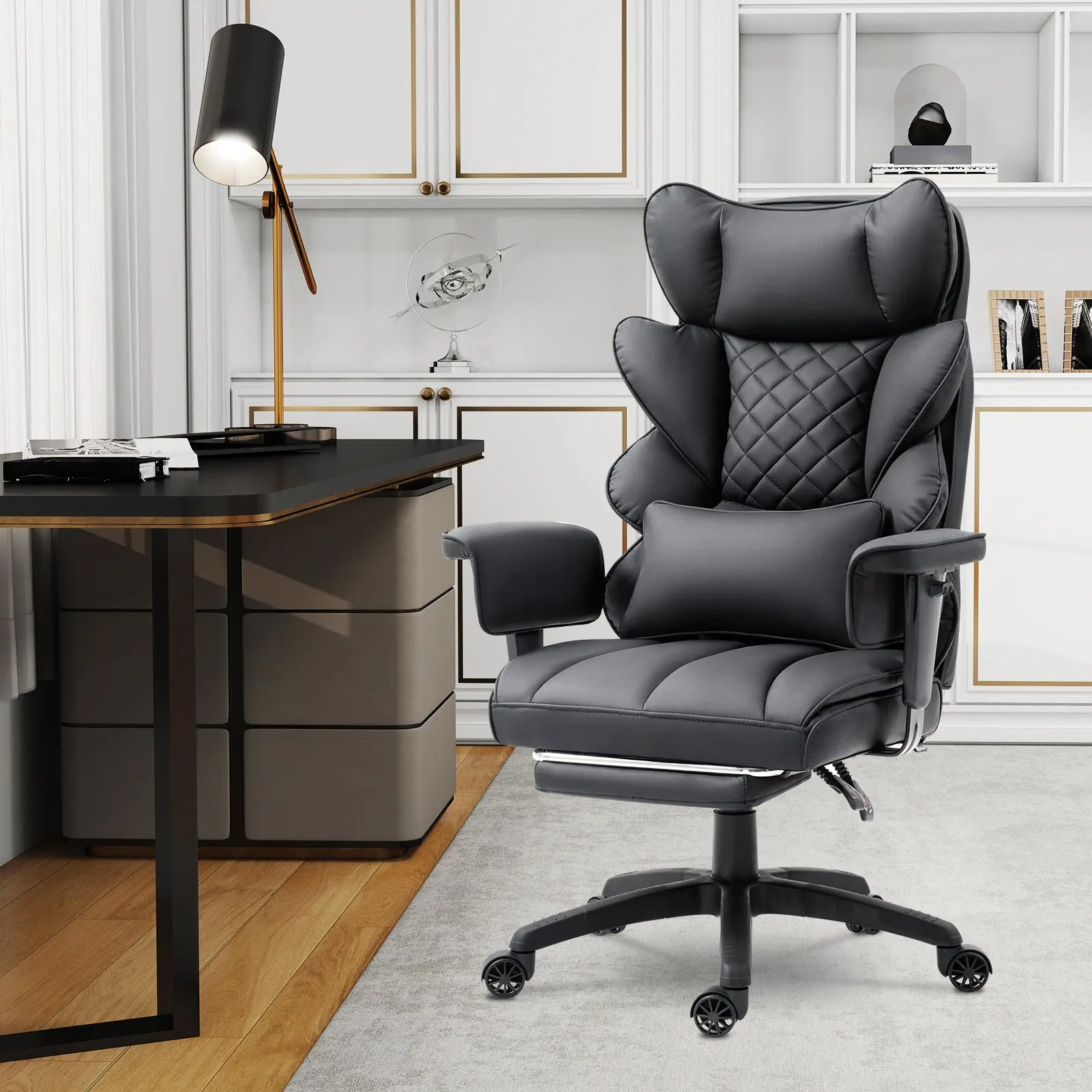 EXECUTIVE OFFICE SERIES 66B1 – 90°–135° Recline Range (PU Leather, Black) - Image 6