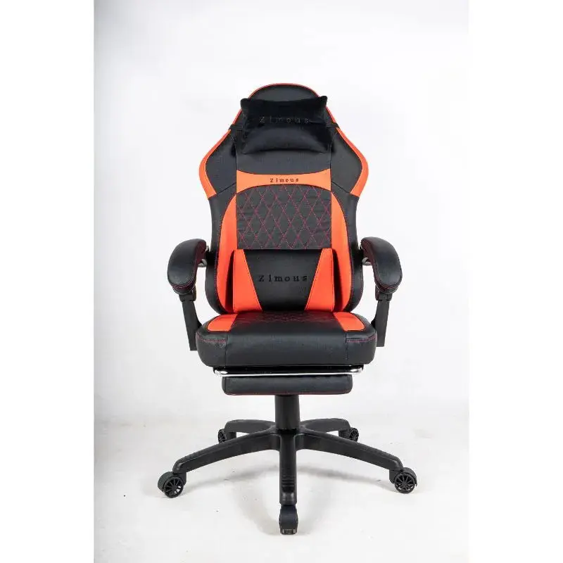 Zimous Gaming Chair with Retractable Footrest